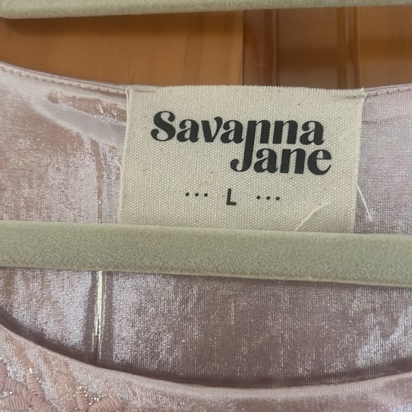 Savanna Jane Shimmering Pink Top. Never worn - Picture 2 of 5